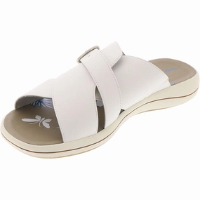 Flint Womens Faux Leather Strappy Slide Sandals