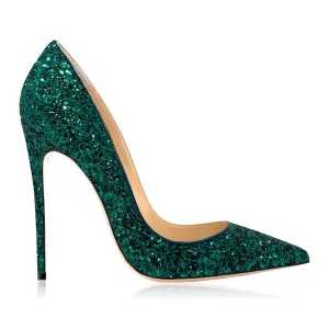 FLOR GLITTER GREEN