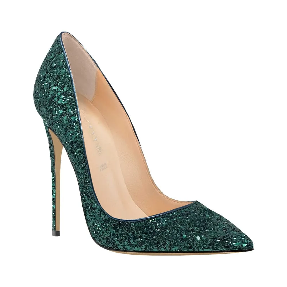 FLOR GLITTER GREEN