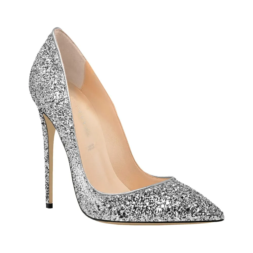 FLOR GLITTER SILVER