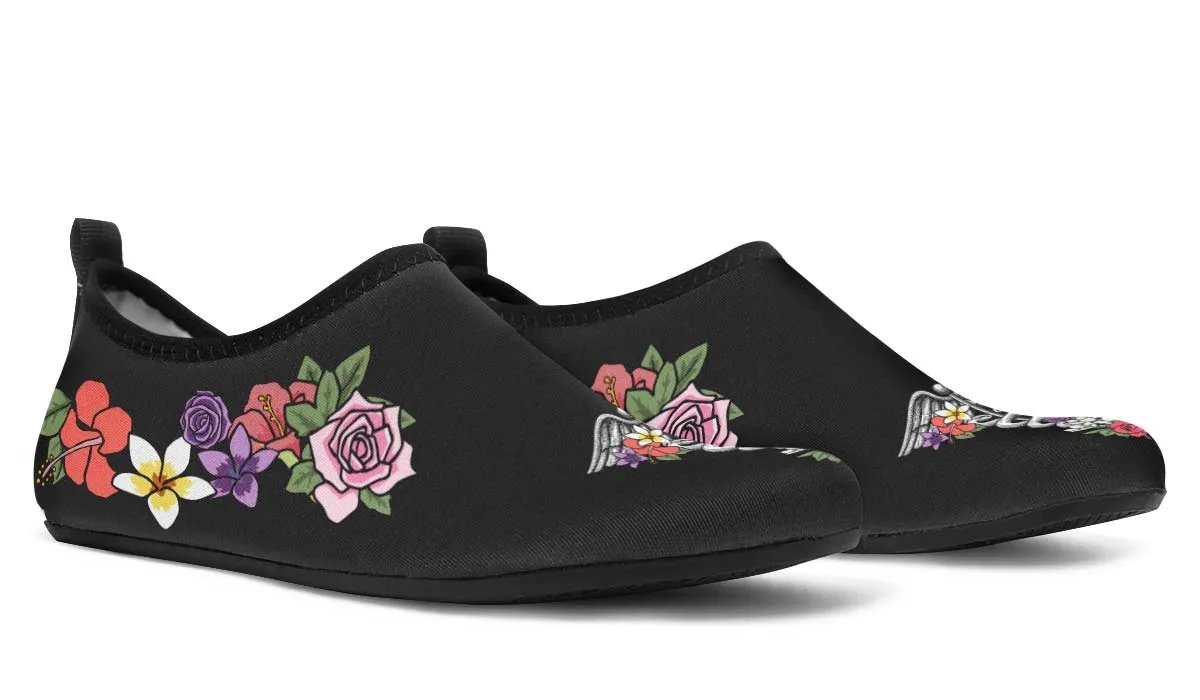 Floral Anatomy Caduceus Aqua Barefoot Shoes
