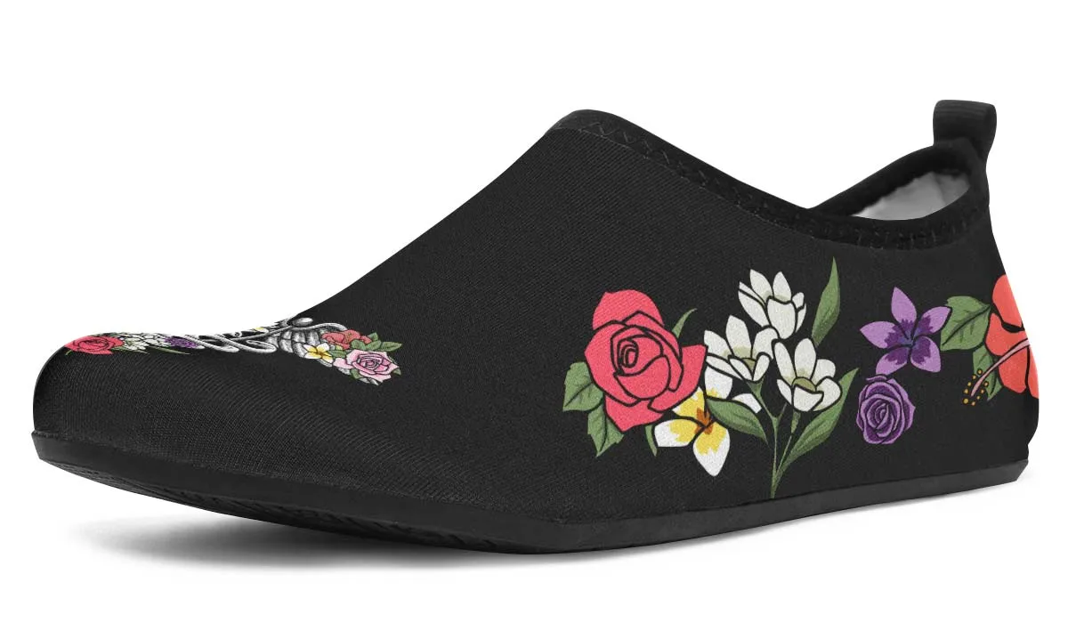 Floral Anatomy Caduceus Aqua Barefoot Shoes