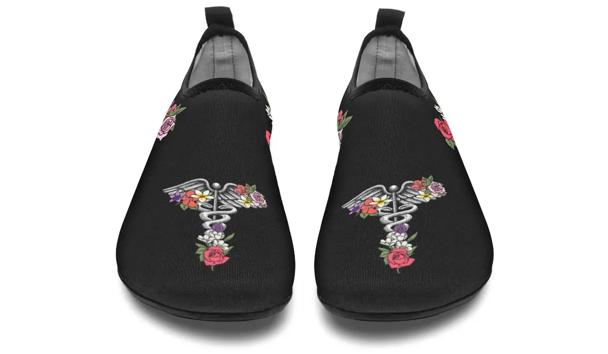 Floral Anatomy Caduceus Aqua Barefoot Shoes