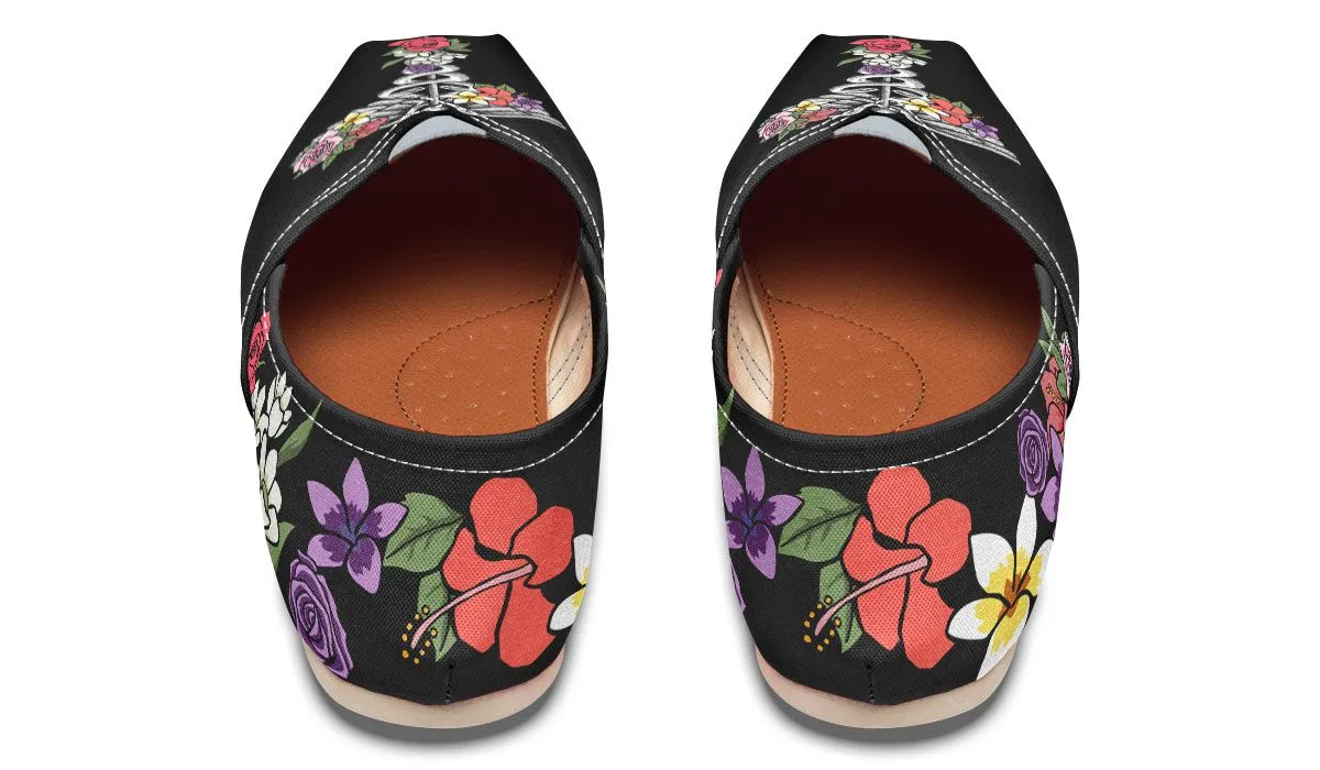 Floral Anatomy Caduceus Casual Shoes