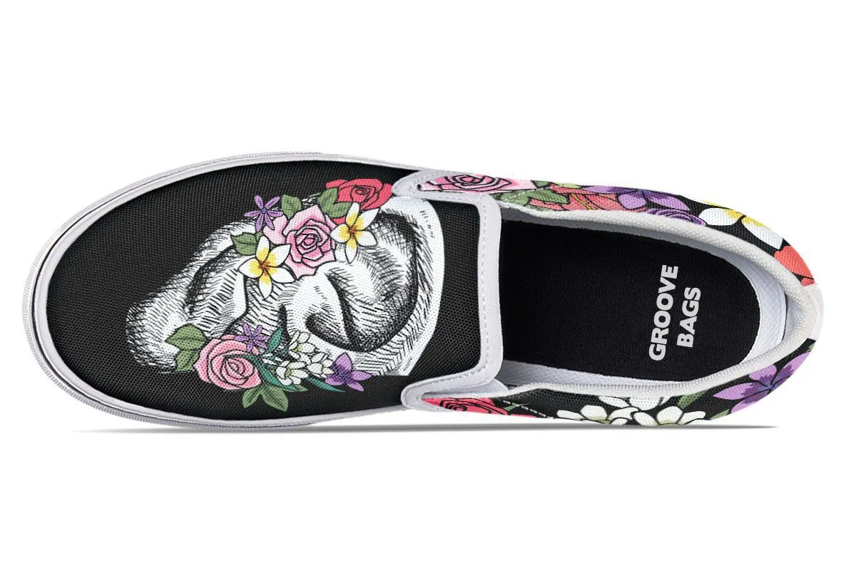 Floral Anatomy Ear Slip-On Shoes