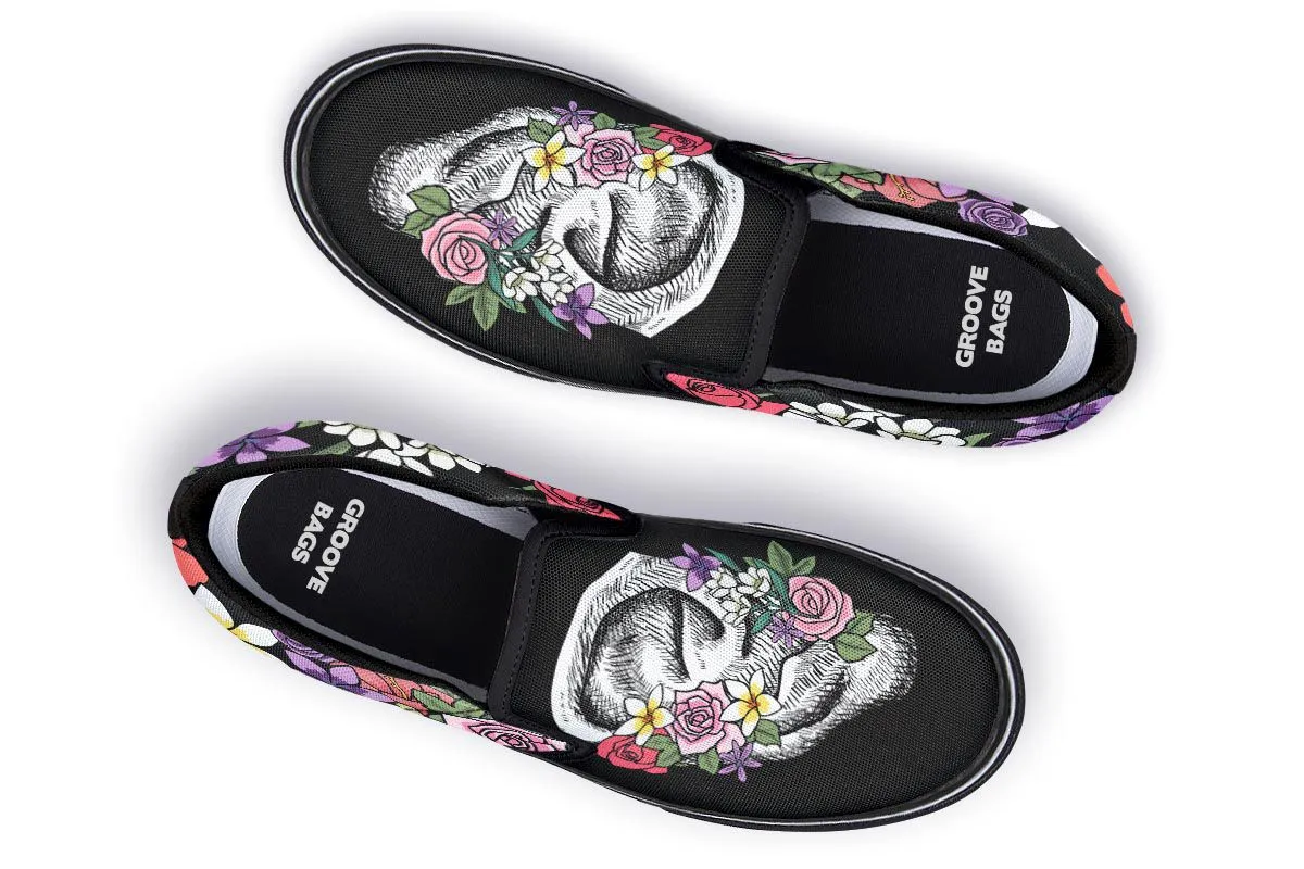 Floral Anatomy Ear Slip-On Shoes