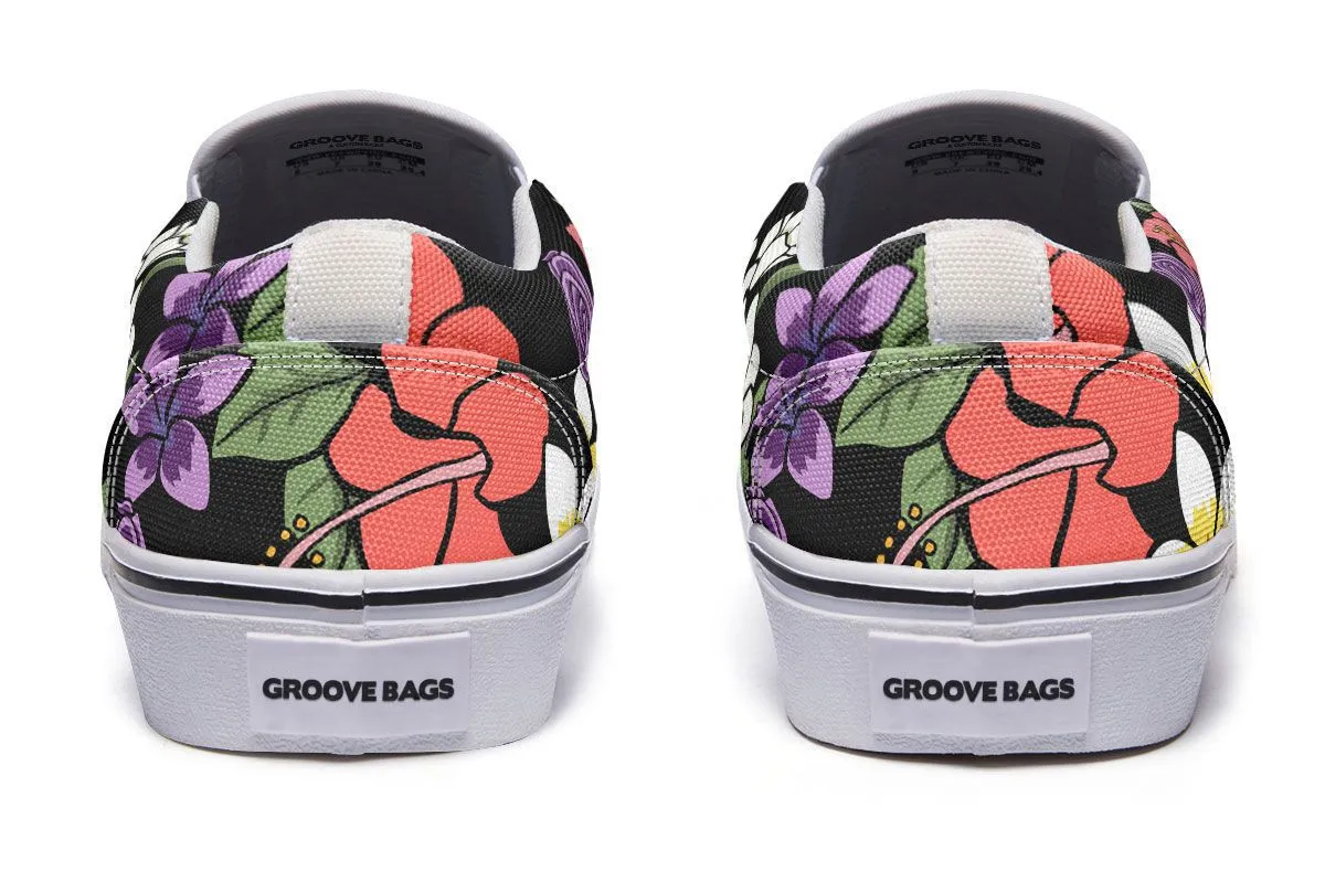 Floral Anatomy Heart Slip-On Shoes