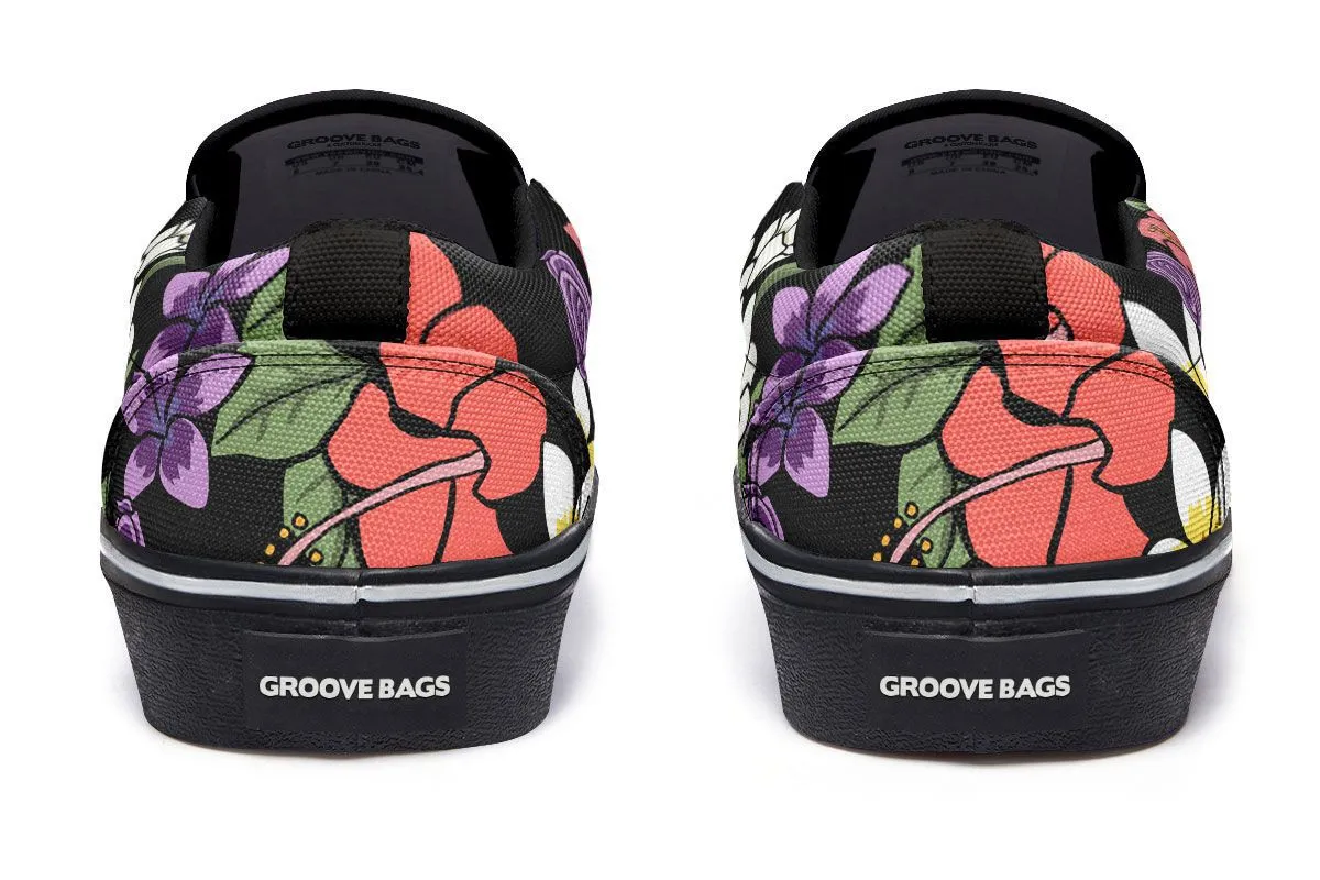 Floral Anatomy Heart Slip-On Shoes