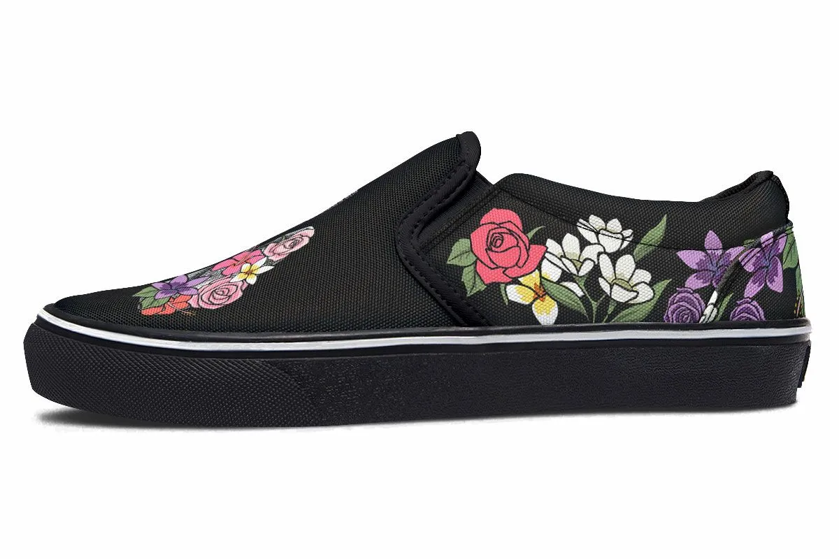 Floral Anatomy Lungs Slip-On Shoes