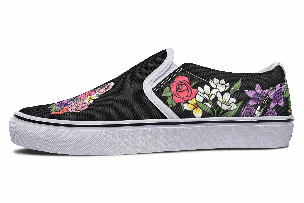 Floral Anatomy Lungs Slip-On Shoes