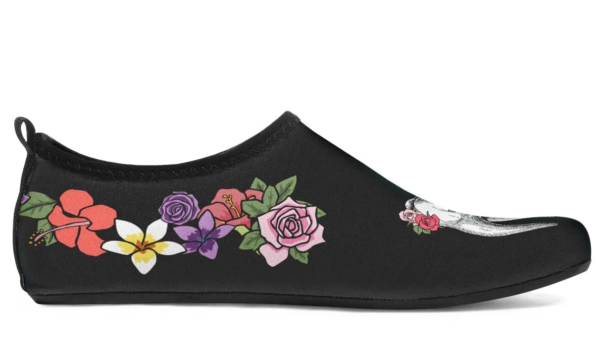 Floral Anatomy Tooth Aqua Barefoot Shoes