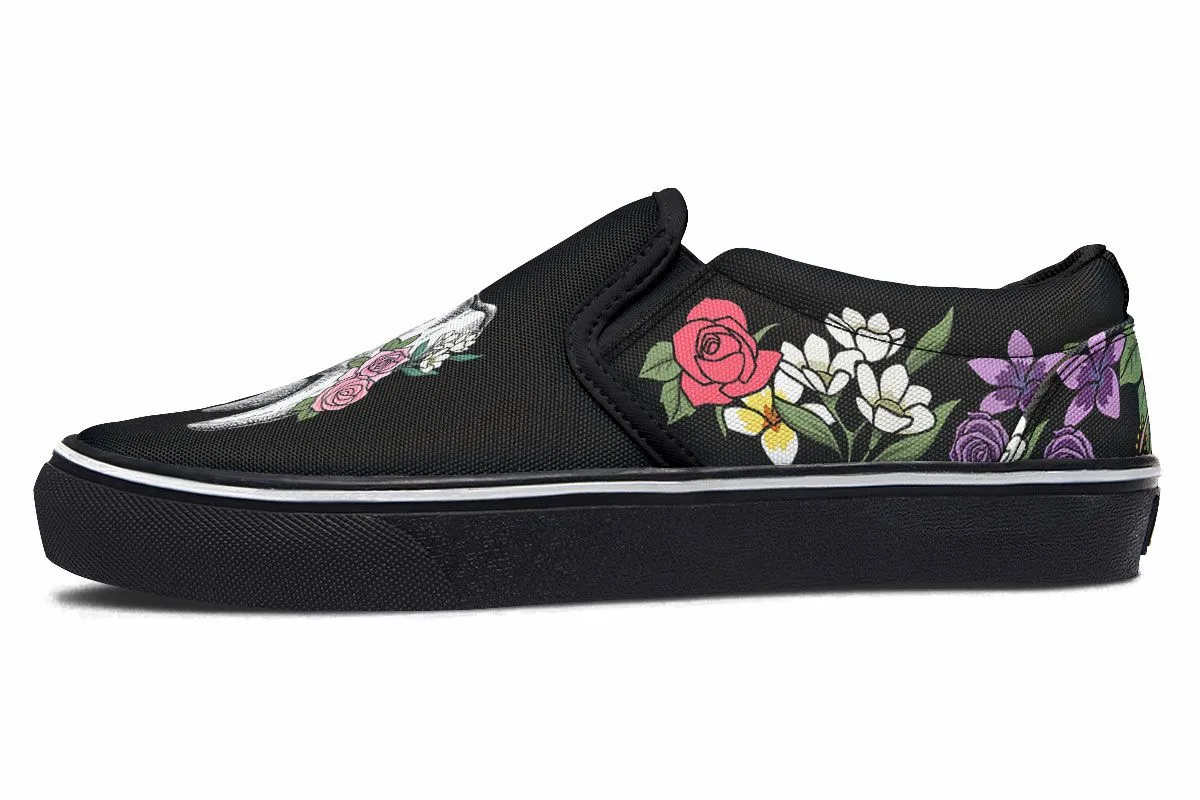 Floral Anatomy Tooth Slip-On Shoes