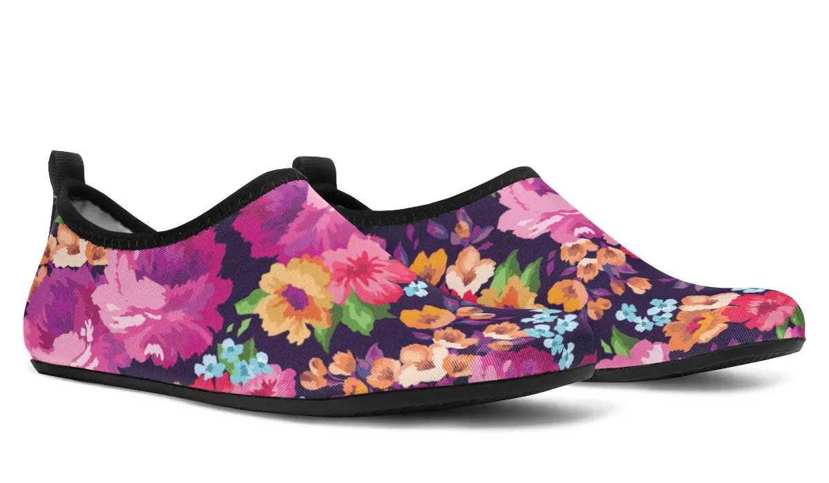 Floral Aqua Barefoot Shoes