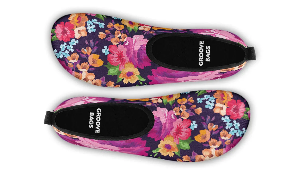 Floral Aqua Barefoot Shoes