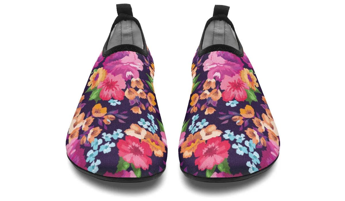 Floral Aqua Barefoot Shoes