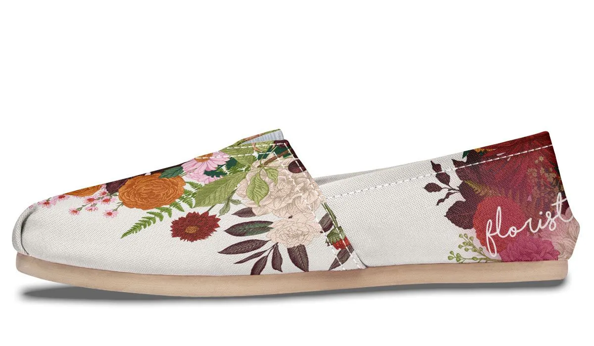 Floral Arrangement Casual Shoes