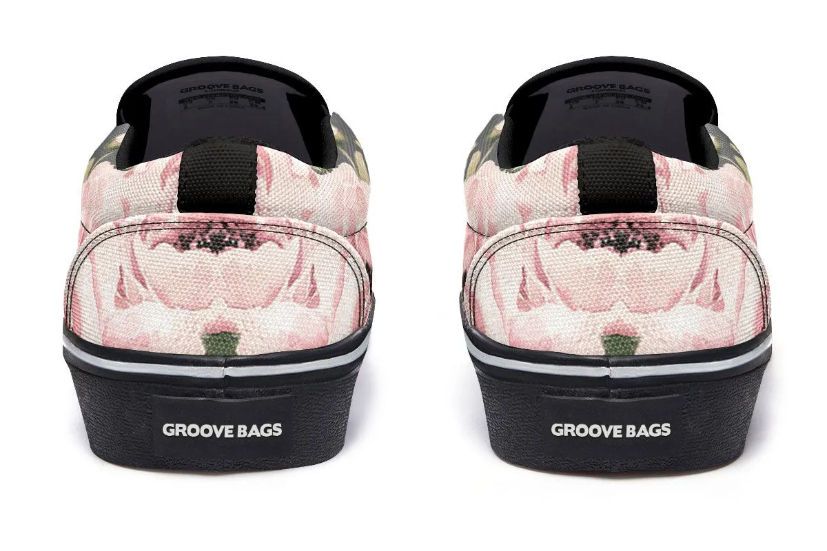 Floral Autism Awareness Slip-On Shoes