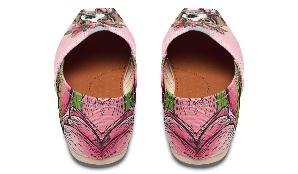 Floral Beagle Casual Shoes