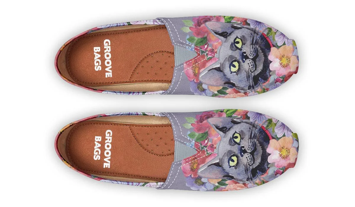 Floral Cat Casual Shoes