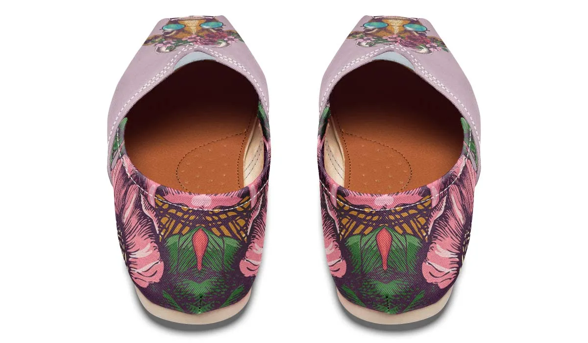 Floral Cow Casual Shoes