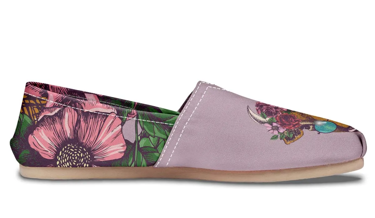 Floral Cow Casual Shoes
