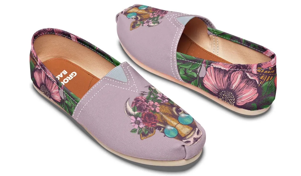Floral Cow Casual Shoes