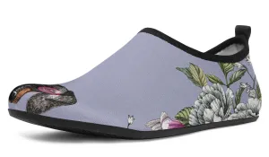 Floral Dachshund Aqua Barefoot Shoes