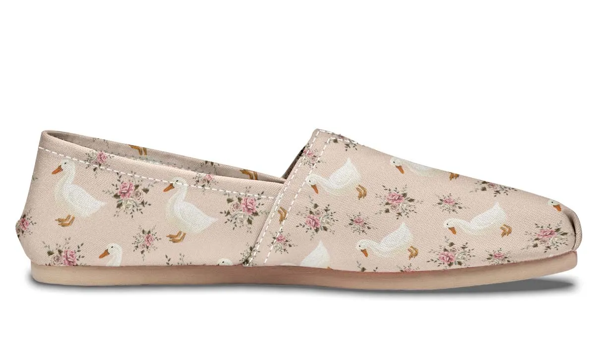 Floral Duck Pattern Casual Shoes