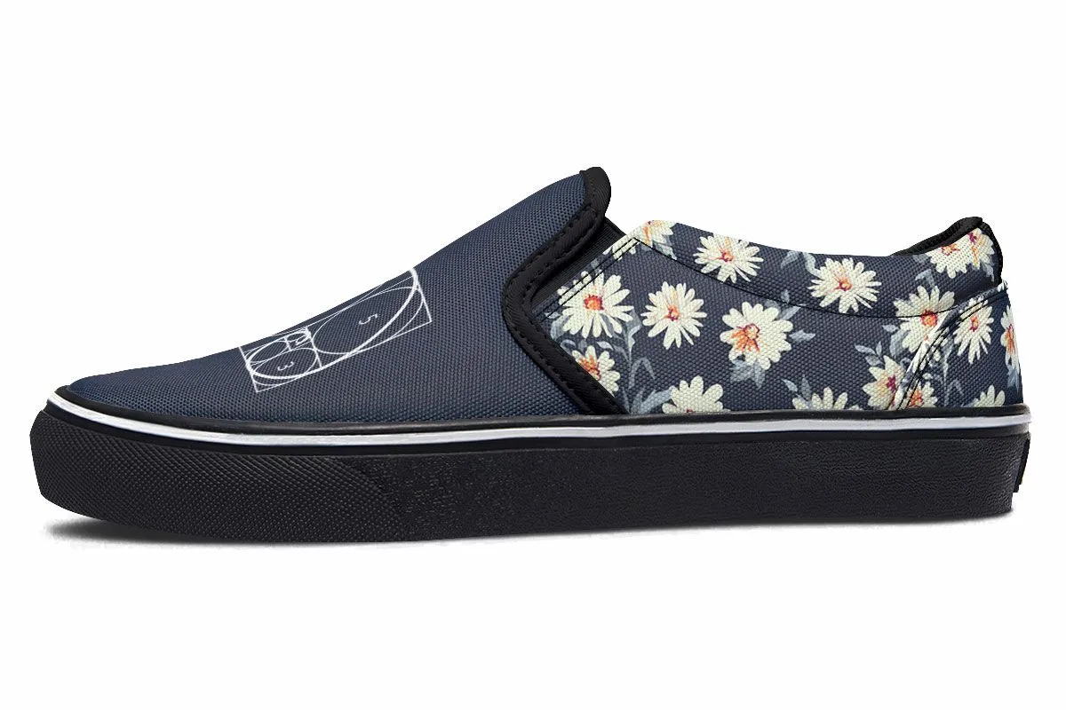 Floral Golden Ratio Slip-On Shoes