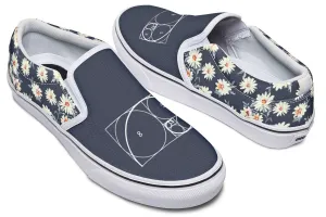 Floral Golden Ratio Slip-On Shoes