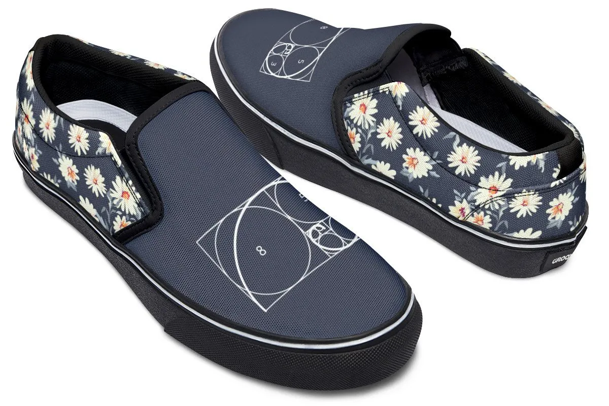 Floral Golden Ratio Slip-On Shoes
