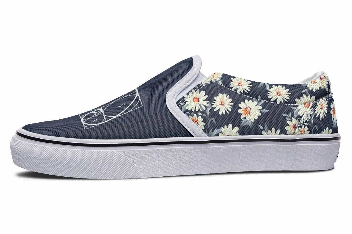 Floral Golden Ratio Slip-On Shoes