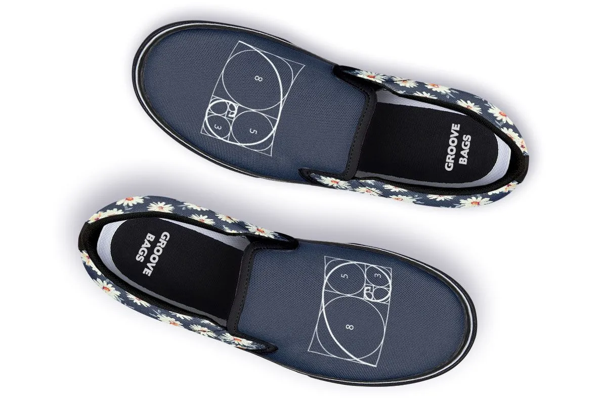 Floral Golden Ratio Slip-On Shoes