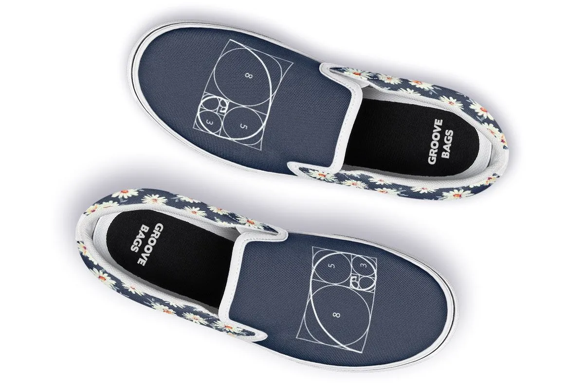 Floral Golden Ratio Slip-On Shoes