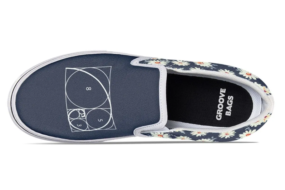 Floral Golden Ratio Slip-On Shoes