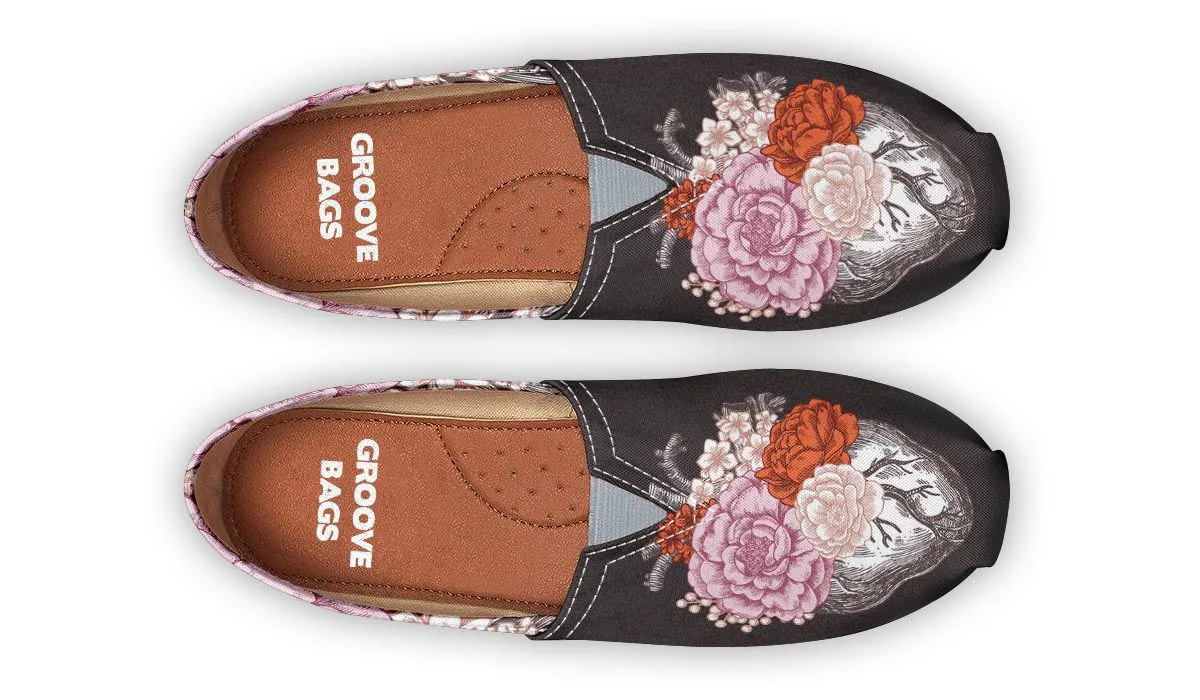 Floral Heart Casual Shoes