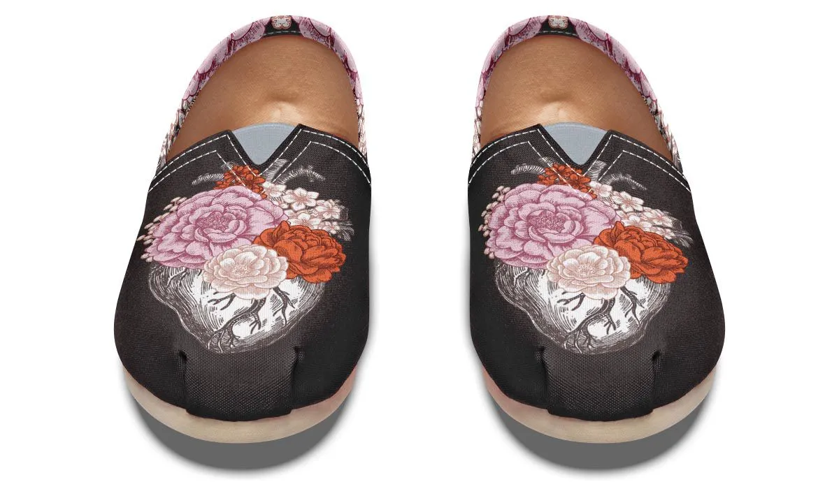 Floral Heart Casual Shoes