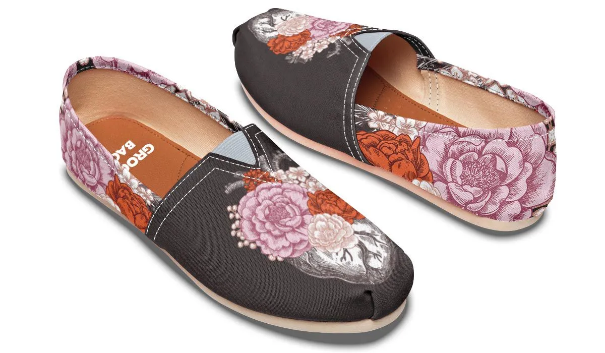 Floral Heart Casual Shoes