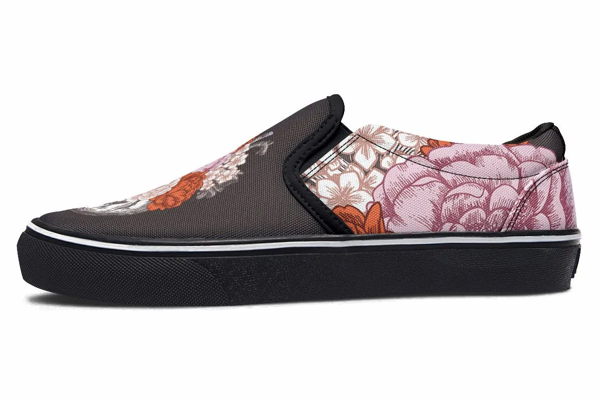 Floral Heart Slip-On Shoes