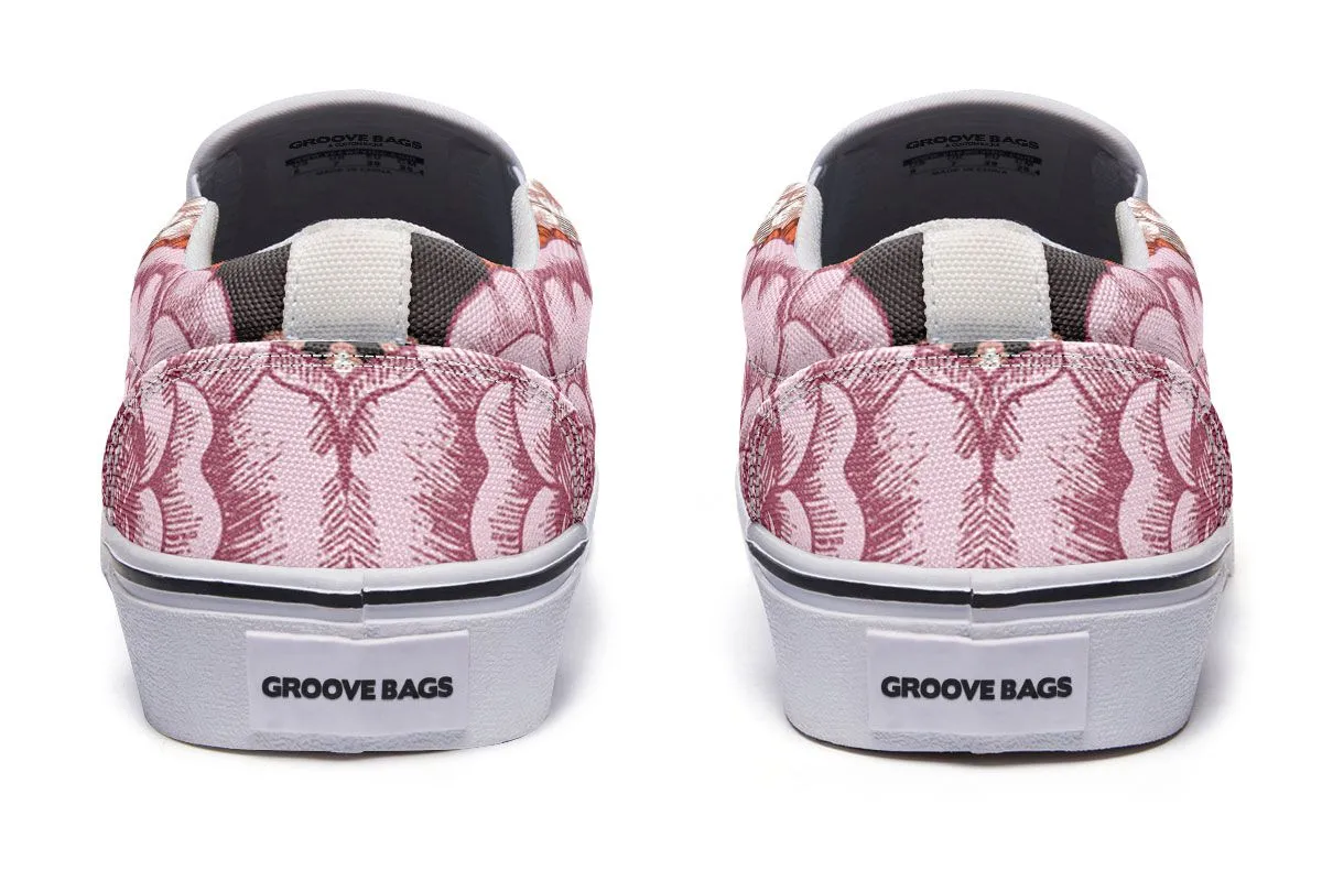 Floral Heart Slip-On Shoes
