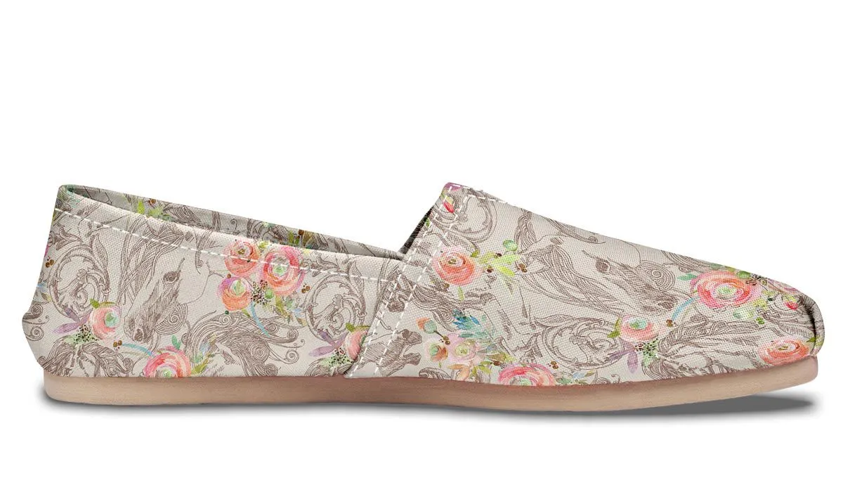 Floral Horse Casual Shoes