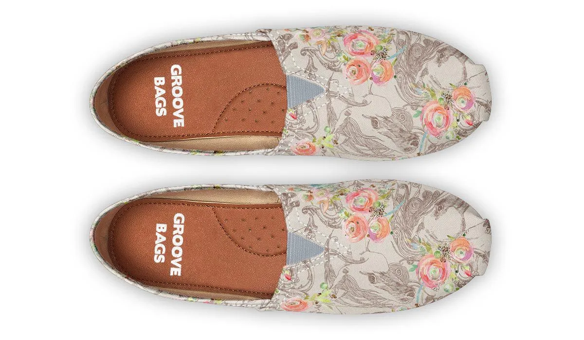 Floral Horse Casual Shoes