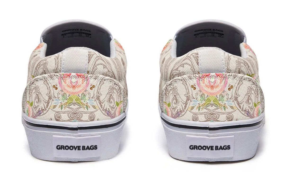 Floral Horse Slip-On Shoes