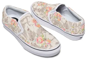 Floral Horse Slip-On Shoes