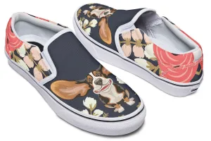 Floral Hound Slip-On Shoes