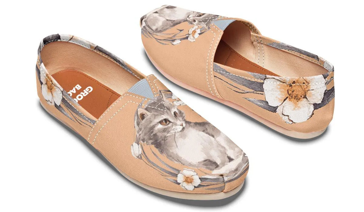Floral Kitten Casual Shoes