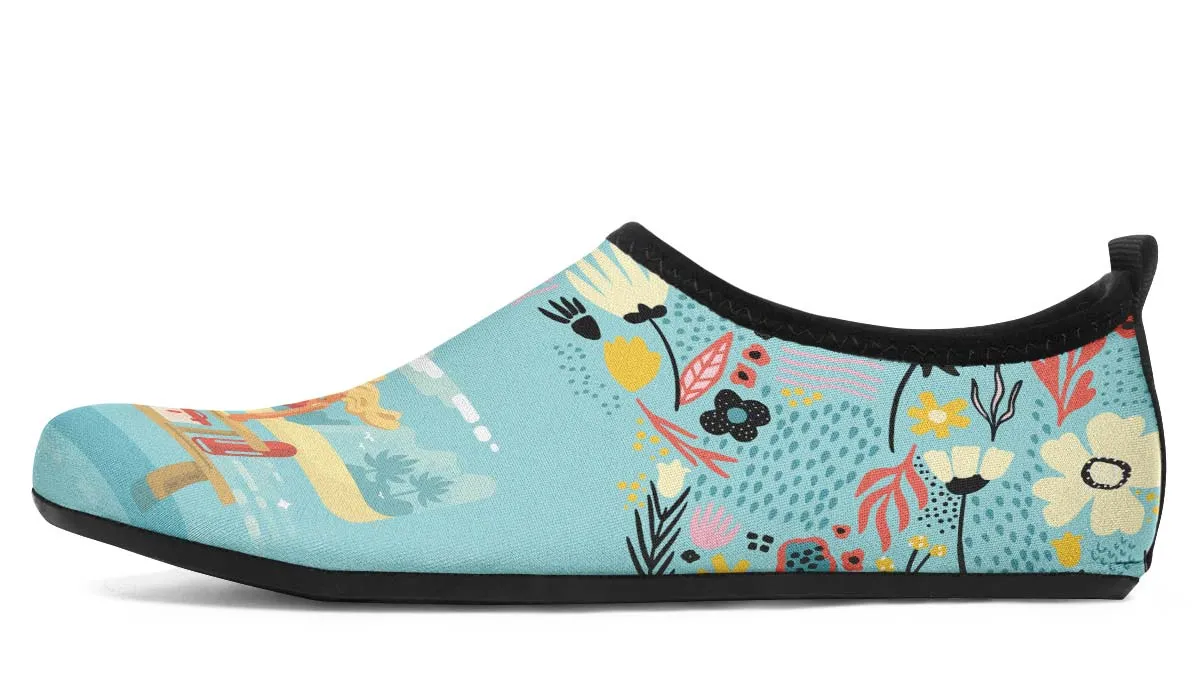 Floral Lifeguard Aqua Barefoot Shoes