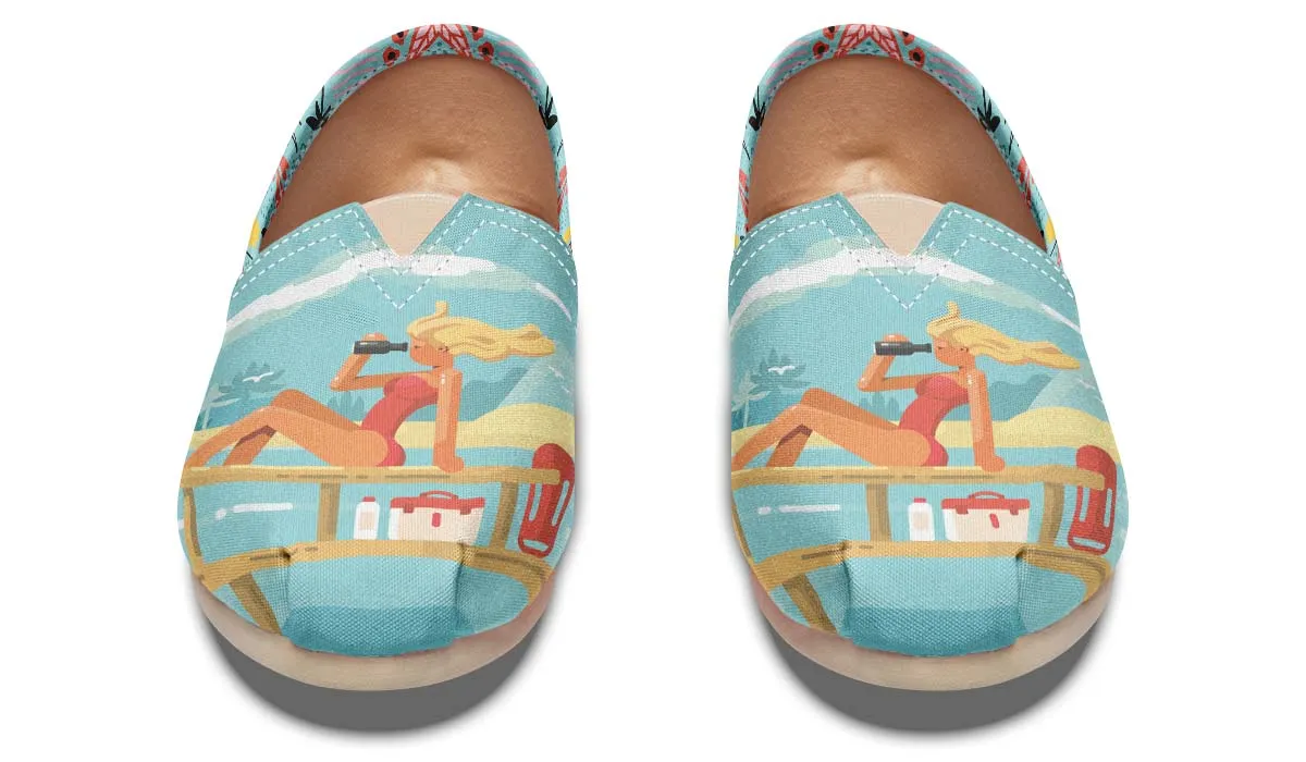 Floral Lifeguard Casual Shoes