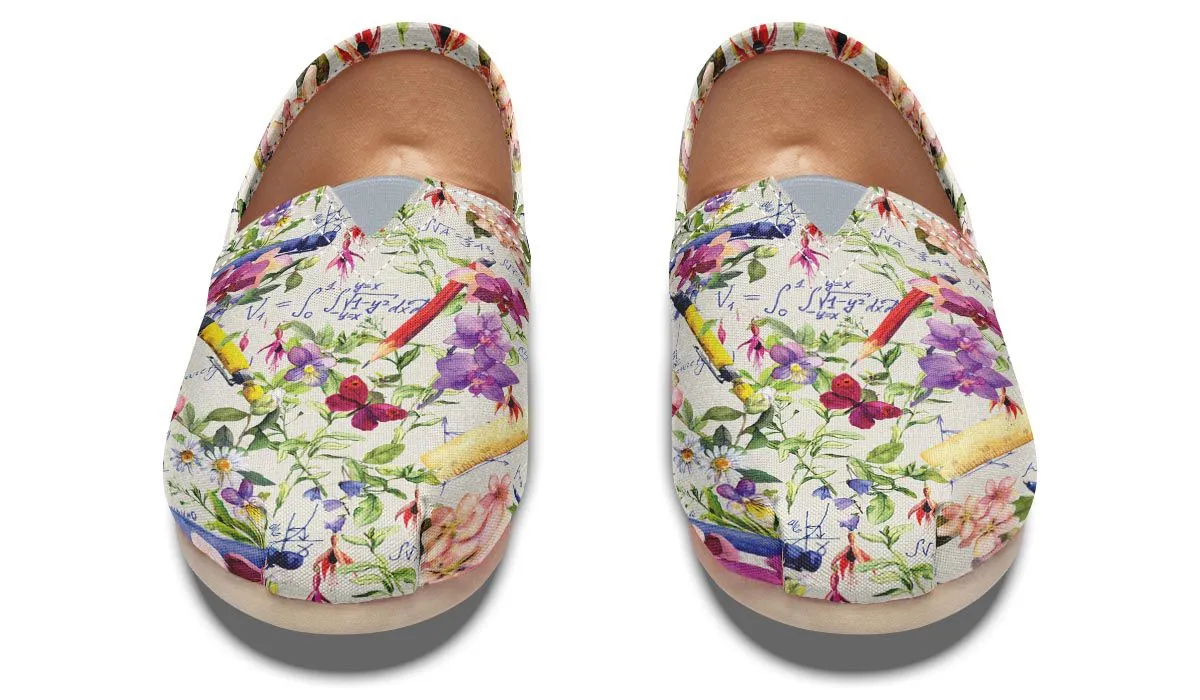 Floral Math Casual Shoes