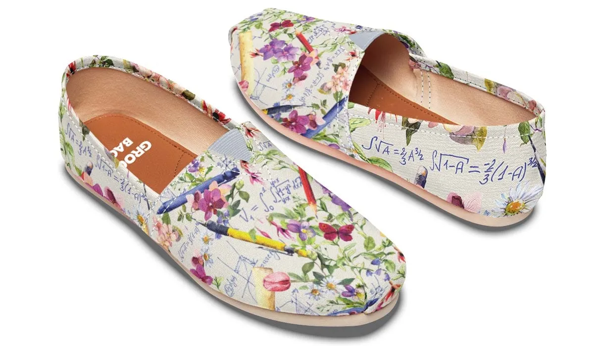 Floral Math Casual Shoes